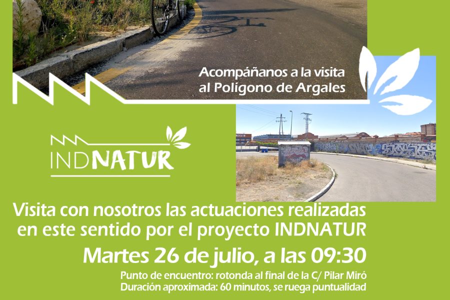 ¿QUIERES CONOCER LA OBRA DE RENATURALIZACIÓN DEL POLÍGONO DE ARGALES? TE INVITAMOS A CONOCER RESULTADOS EL PRÓXIMO 26 DE JULIO